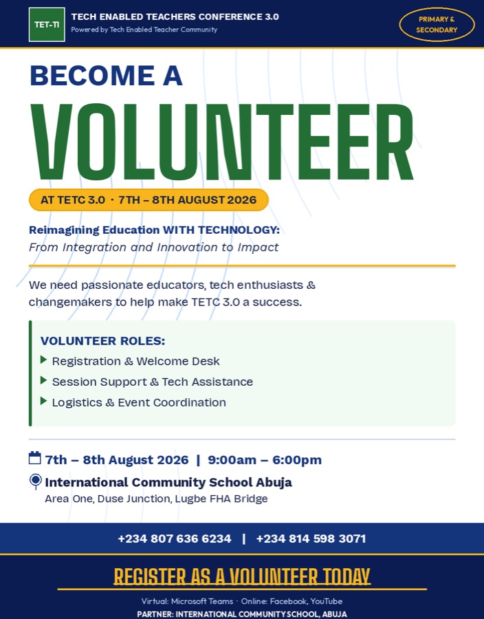 Become a volunteer at TETC 3.0 — registration & welcome desk, session support & tech assistance, logistics & event coordination